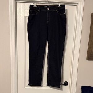 INC International Concepts Women's Dark Straight Leg Jeans
